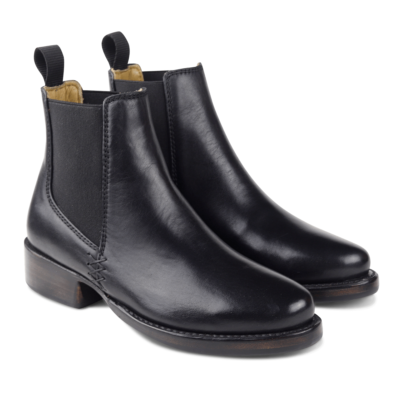 Women's Low Heel Leather Chelsea Boot | Ortega – Sutro Footwear